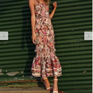 V Chapman Geranium Dress - Tiered Lily Rose Garden size 8